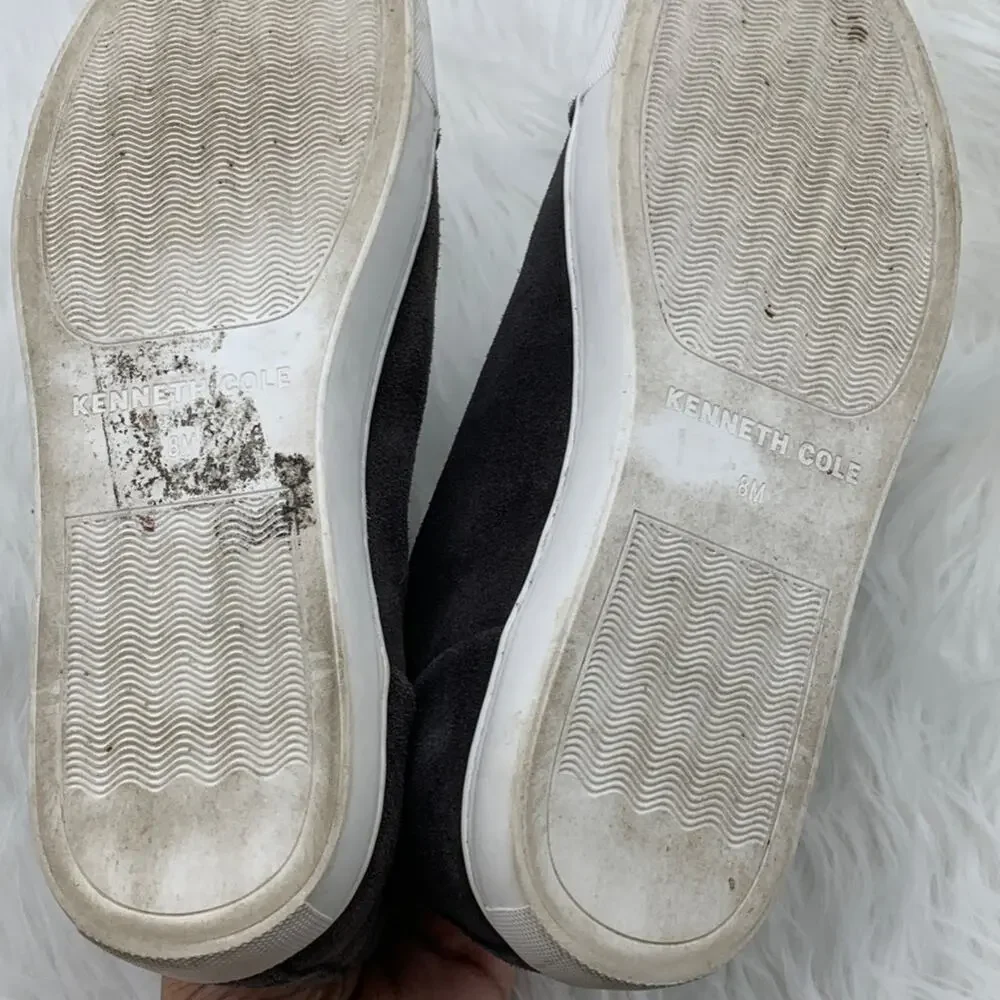 Kenneth Cole Kayla Suede Zip Sneakers Size 8‎